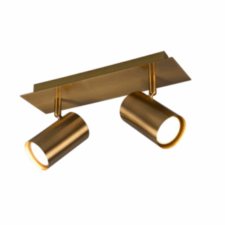 Złota sufitowa lampa Marley 2 z możliwością regulacji kloszy