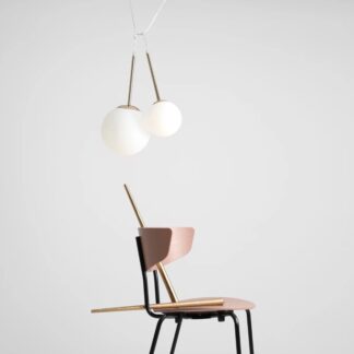 Promocja – Mała złota lampa wisząca Bosso XS w kształcie kuli