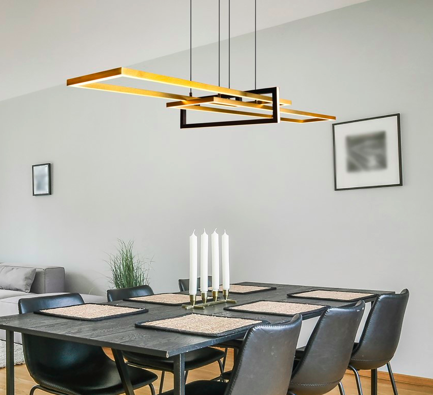 Biała wisząca lampa LED Salinas, idealna do biura i gabinetu