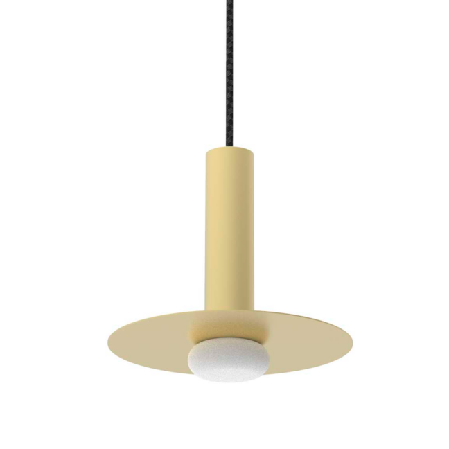 Złota wisząca lampa Reina LED nad stolik nocny Robin