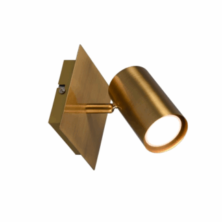 Złoty kinkiet Marley z regulowanym reflektorem