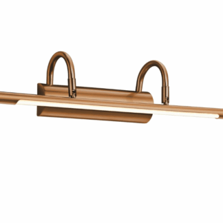 Złoty kinkiet Cuadro LED 8W 3000K do oświetlania obrazów i luster