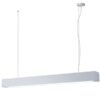 Liniowa wisząca lampa LED Ibros w białym kolorze z funkcją CTT