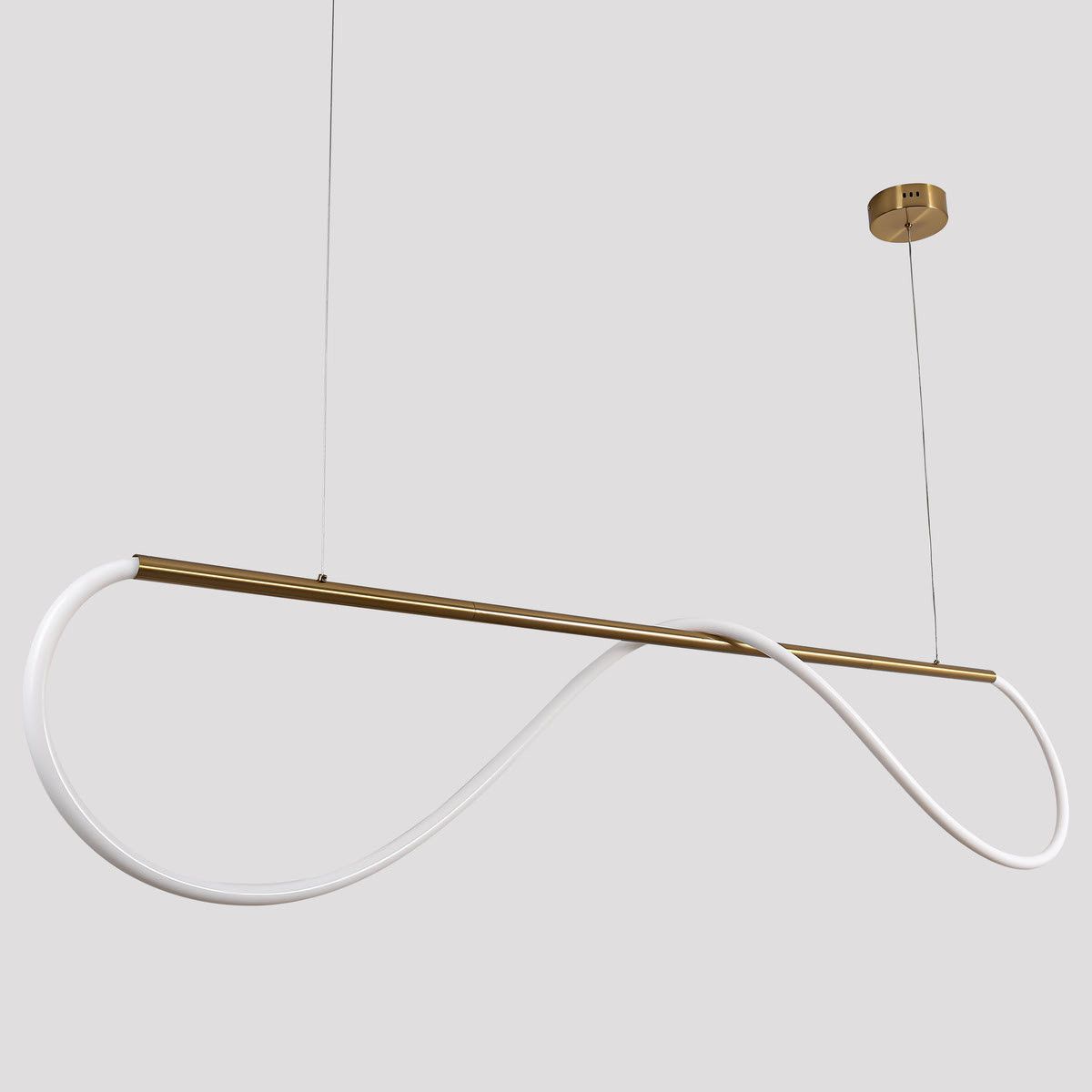 Stylowa lampa wisząca Meleca M na listwie z funkcją zmiany barwy światła CCT