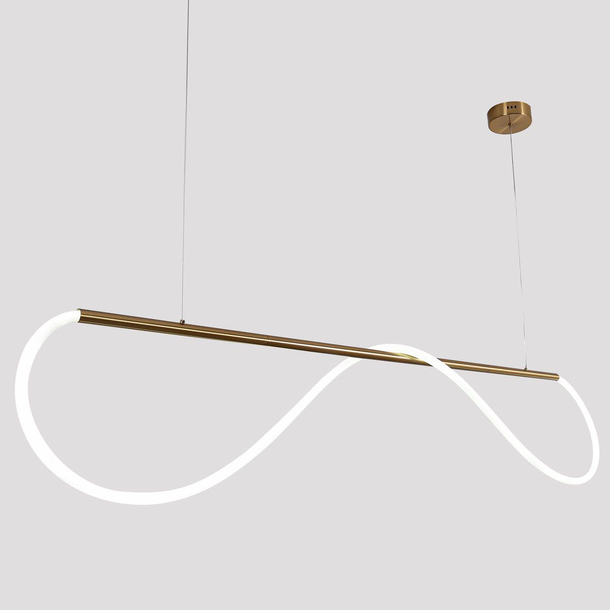 Stylowa lampa wisząca Meleca M na listwie z funkcją zmiany barwy światła CCT