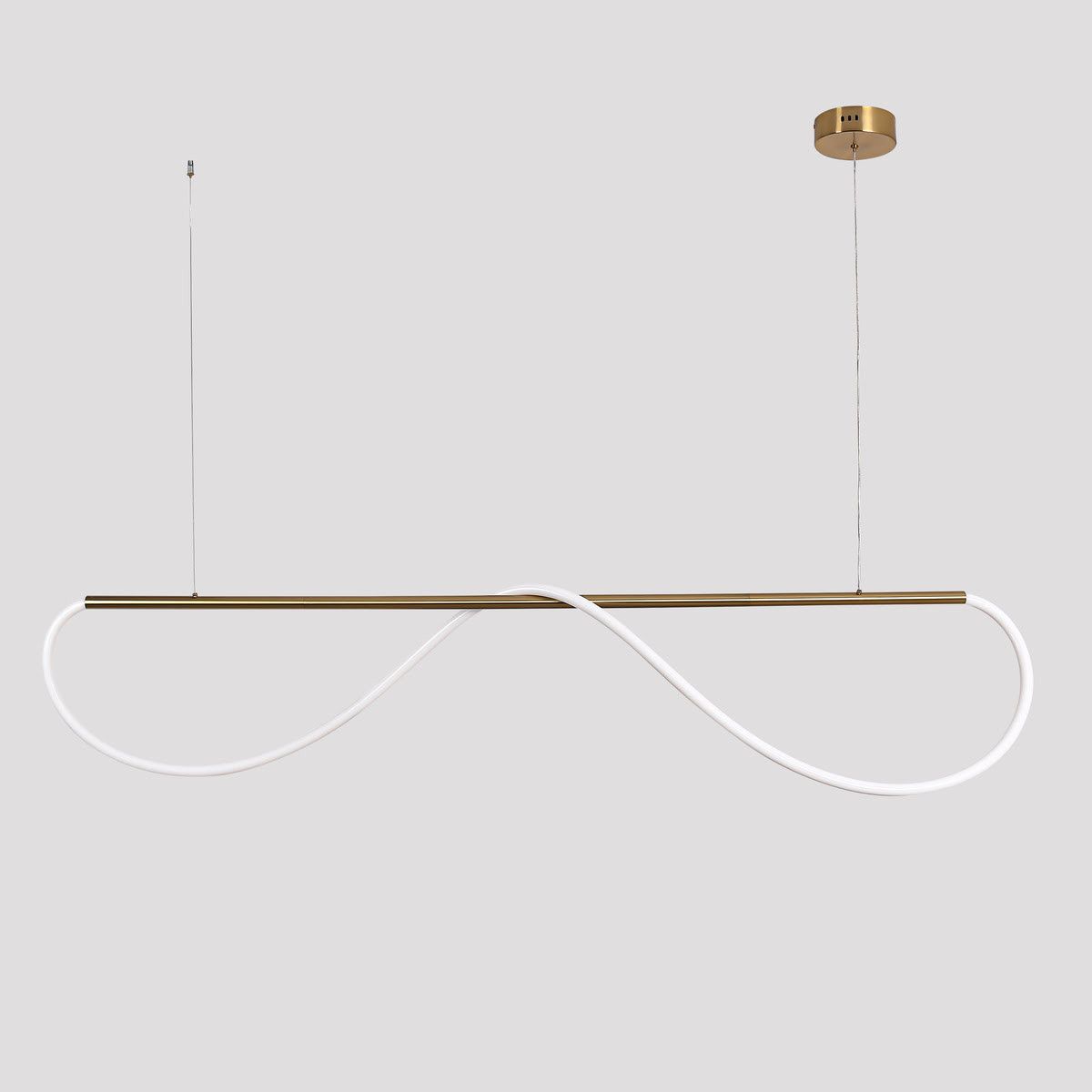 Stylowa lampa wisząca Meleca M na listwie z funkcją zmiany barwy światła CCT