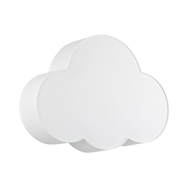 Biała dziecięca lampa wisząca Cloud 4 w kształcie chmurki