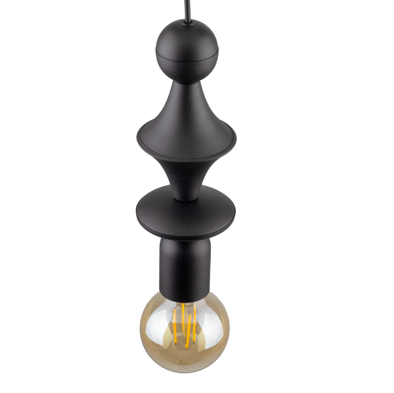 Czarny dekoracyjny wiszący wisiorek Tower TK Lighting
