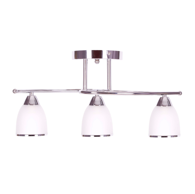 Elegancka sufitowa lampa Samira w chromowanym wykończeniu