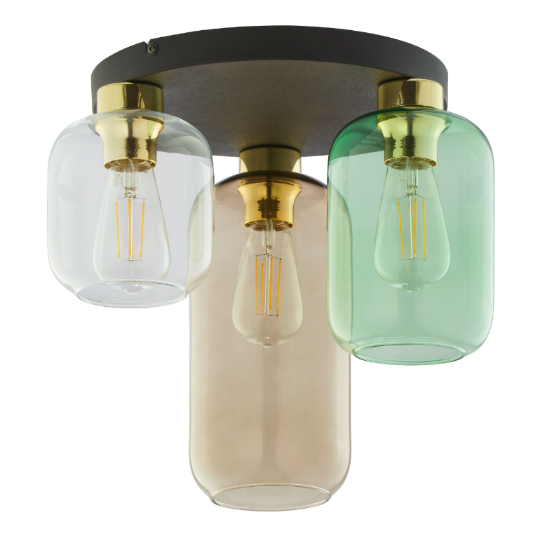 Kolorowy plafon szklany Marco od TK Lighting