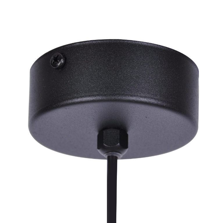 Lampa wisząca Faro 14 to niewielka kula z mlecznym kloszem