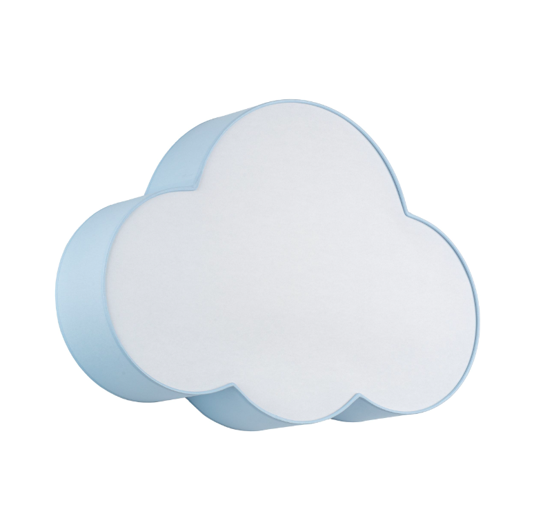 Niebieska dziecięca lampa sufitowa Cloud 4 w kształcie chmurki