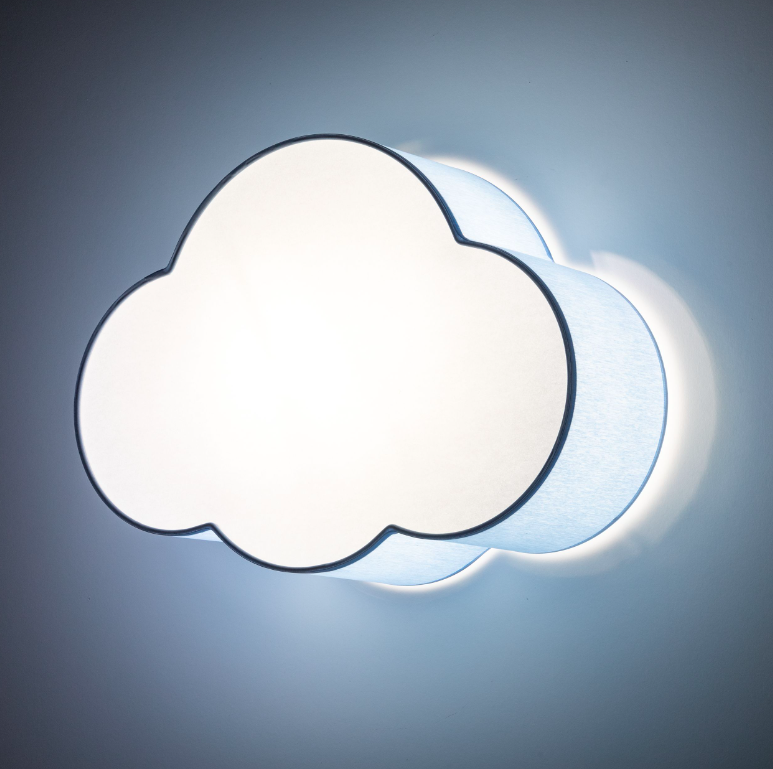 Niebieski plafon w kształcie chmurki Cloud Mini dla chłopca