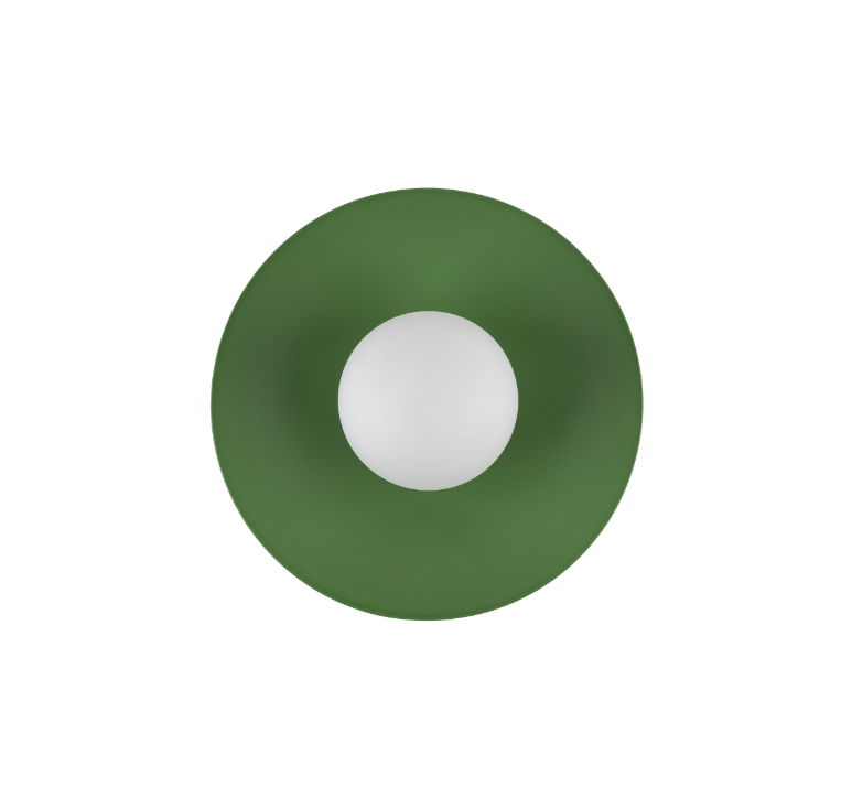 Ozdobny zielony kinkiet Slate do salonu