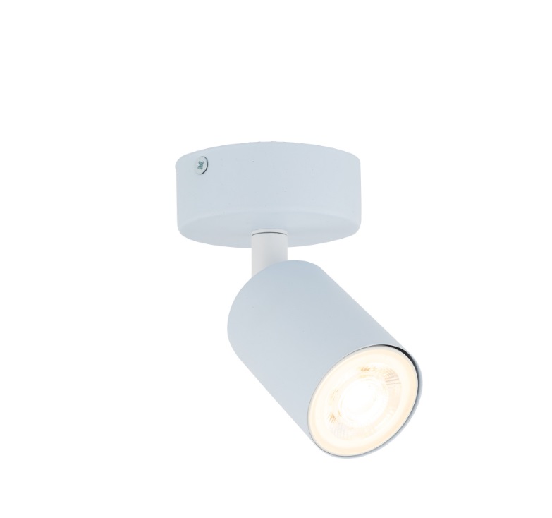 Pastelowoniebieski kinkiet Livia z regulowanym kloszem