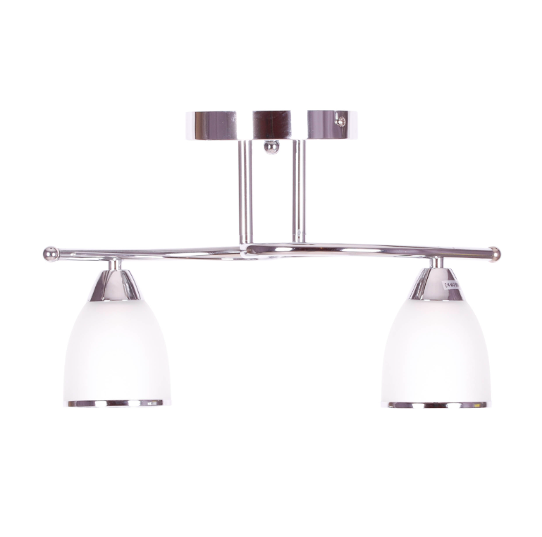 Srebrna lampa sufitowa Samira w klasycznym stylu do kuchni