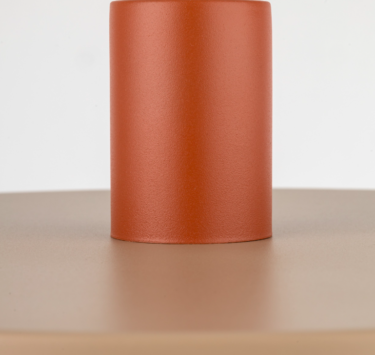 Stylowa lampa wisząca Sila 40 w odcieniach beżu i cegły