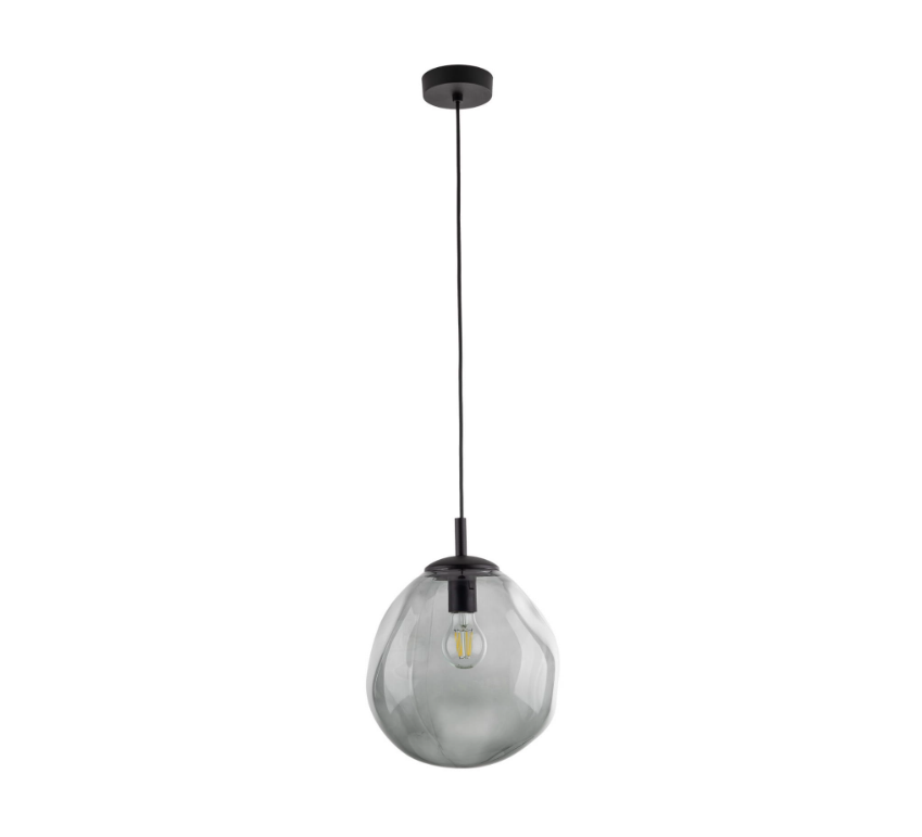 Wisząca lampa SOL mini z szklanym kloszem w kształcie nieregularnej kuli