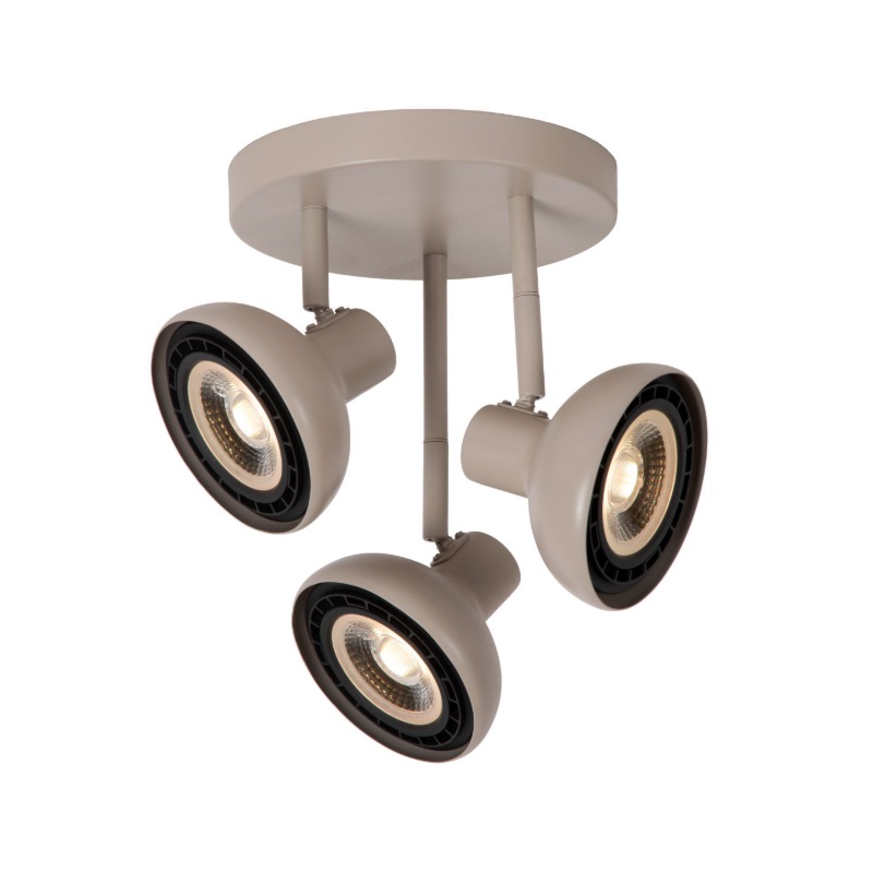 Lampa sufitowa Sensas 3 w kolorze beżowym z reflektorami