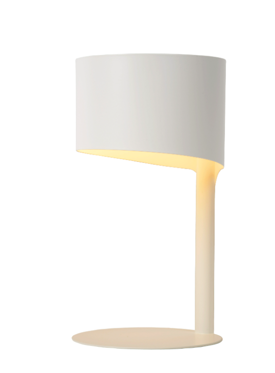 Lampka nocna Knulle w kolorze białym do sypialni