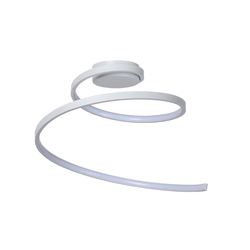 Lampa sufitowa Maxence LED w kształcie spirali, kolor biały