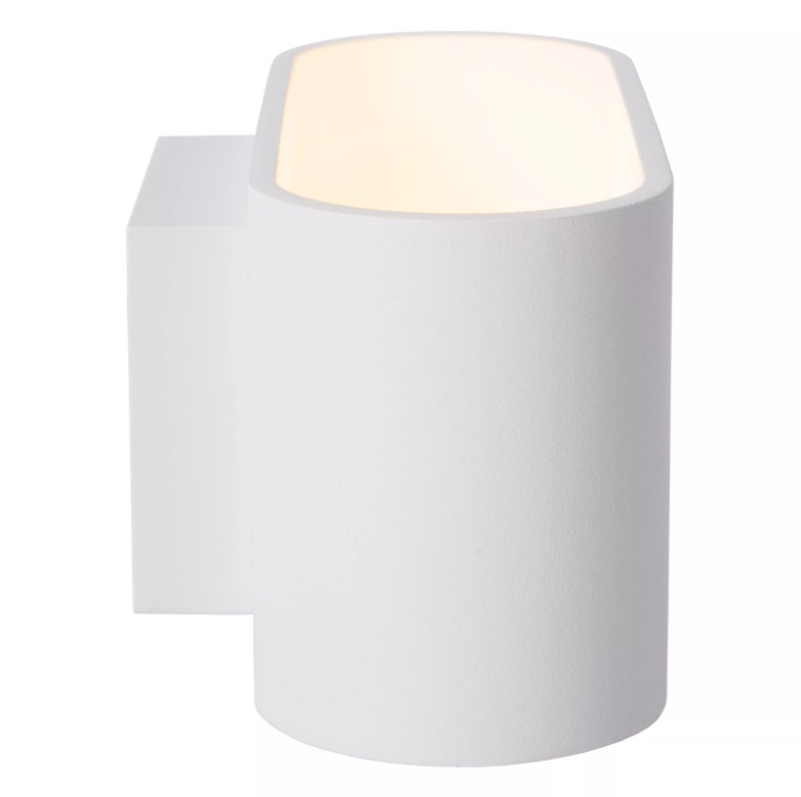 Kinkiet Xera w kolorze białym z dwukierunkowym światłem do salonu