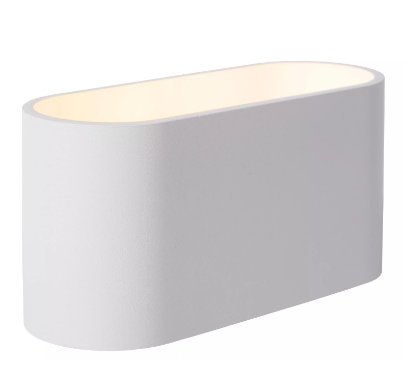 Kinkiet Xera w kolorze białym z dwukierunkowym światłem do salonu