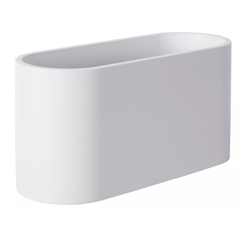 Kinkiet Xera w kolorze białym z dwukierunkowym światłem do salonu