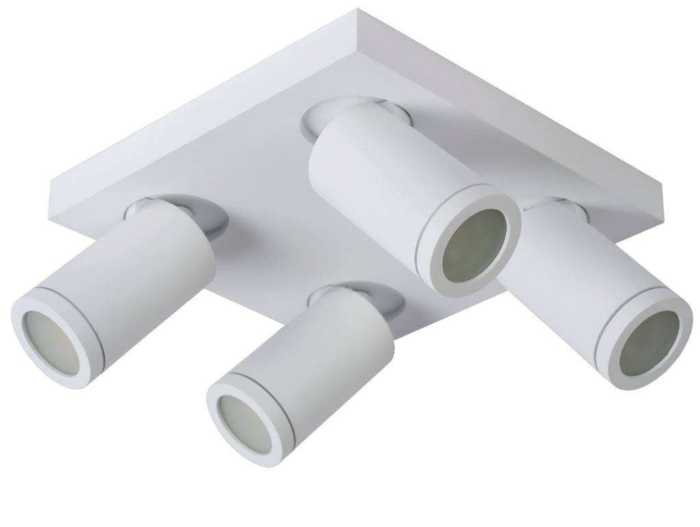 Łazienkowy żyrandol Taylor 4 w białym kolorze, klasa szczelności IP44