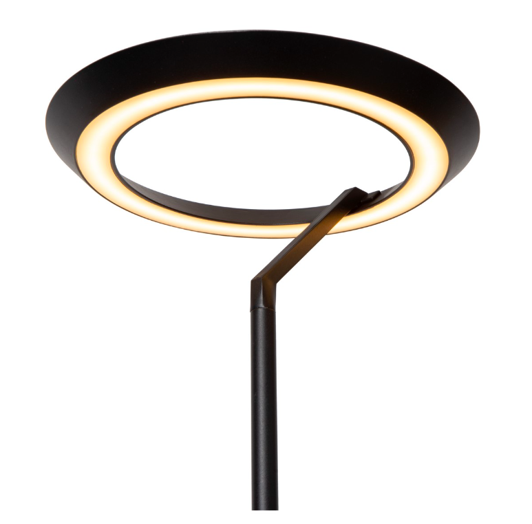 Lampa podłogowa Celeste LED z nowoczesnym, okrągłym kloszem