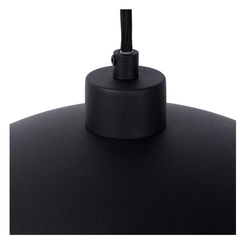 Wisząca lampa nad stół Siemon w kolorze czarnym – idealna do jadalni