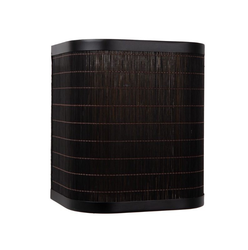 Kinkiet ścienny z czarnego bambusa Tagalog – matowy