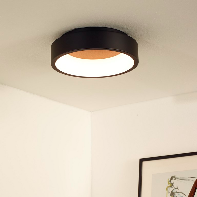 Nowoczesny plafon LED 20W w kolorze czarnym Talowe 30