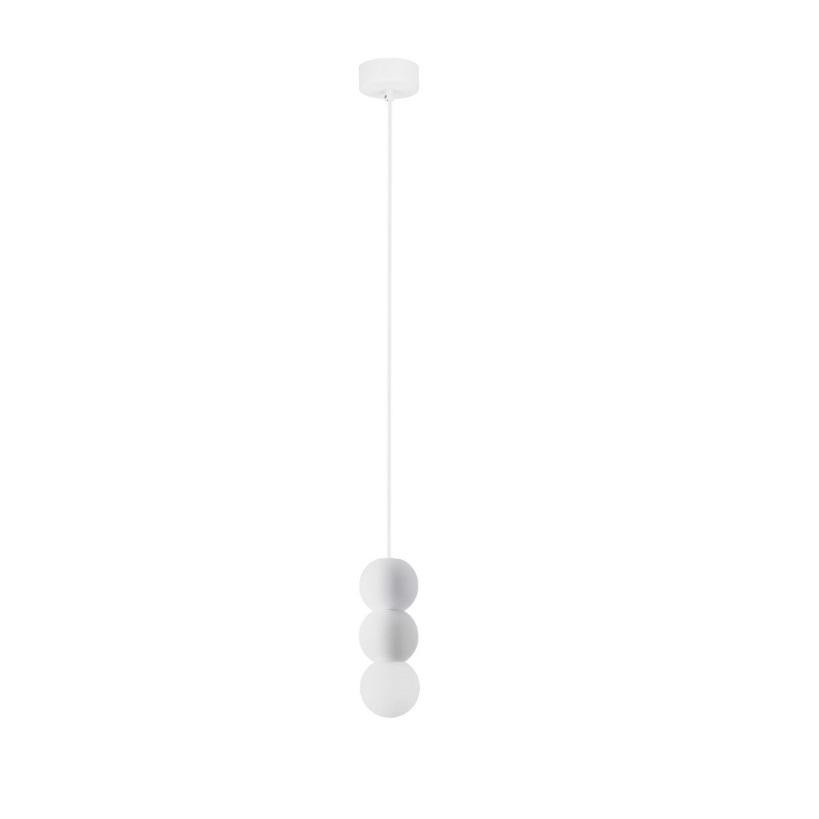 Lampa wisząca StoneBall z dwiema betonowymi kulami – minimalistyczny design