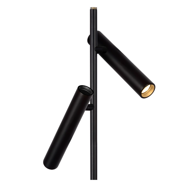 Lampa stojąca LED Philon z dwoma regulowanymi kloszami do czytania