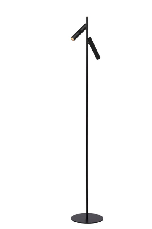 Lampa stojąca LED Philon z dwoma regulowanymi kloszami do czytania