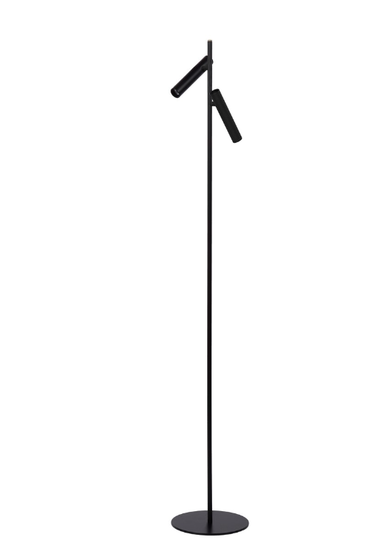 Lampa stojąca LED Philon z dwoma regulowanymi kloszami do czytania