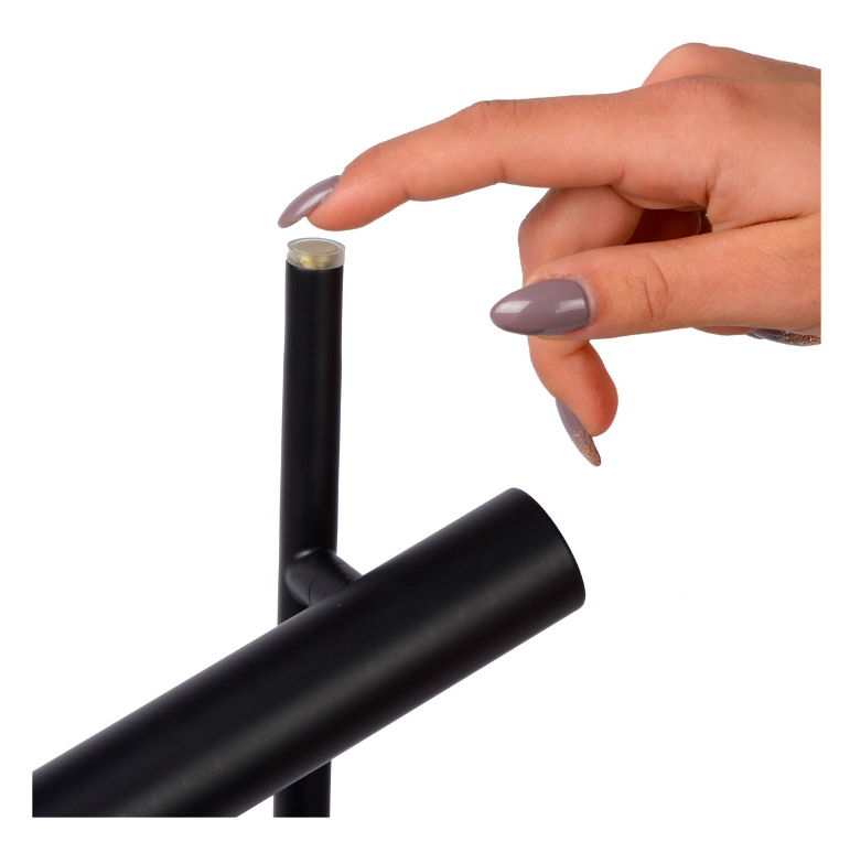 Lampa stojąca LED Philon z dwoma regulowanymi kloszami do czytania