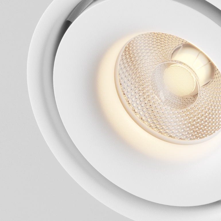 Reflektor LED sufitowy Yin w kolorze białym