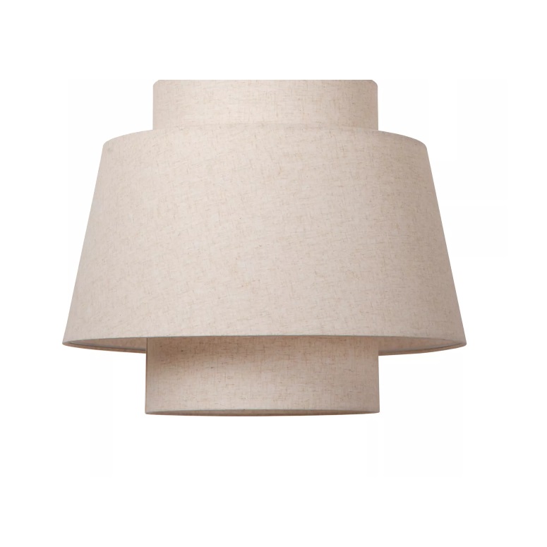 Wisząca lampa sufitowa Tribute 3 z beżowymi abażurami