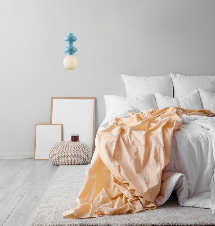 Lampa wisząca Colorella 2 w różowym, pastelowym odcieniu ceramiki