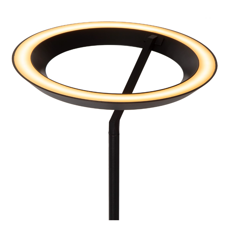 Lampa podłogowa Celeste LED z nowoczesnym, okrągłym kloszem