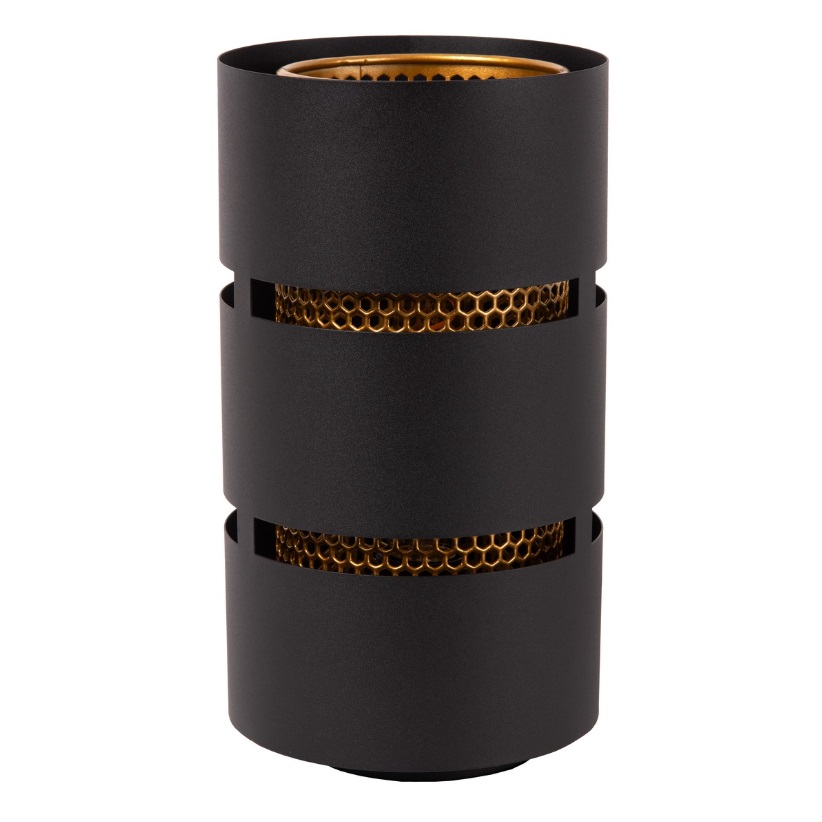 Stylowa lampka nocna Rosas w kolorach czerni i złota