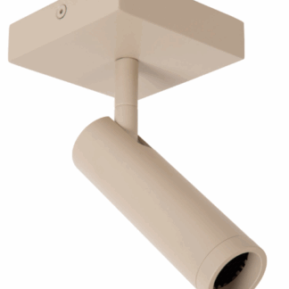 Beżowy sufitowy reflektor Grado w nowoczesnym stylu z regulowaną tubą