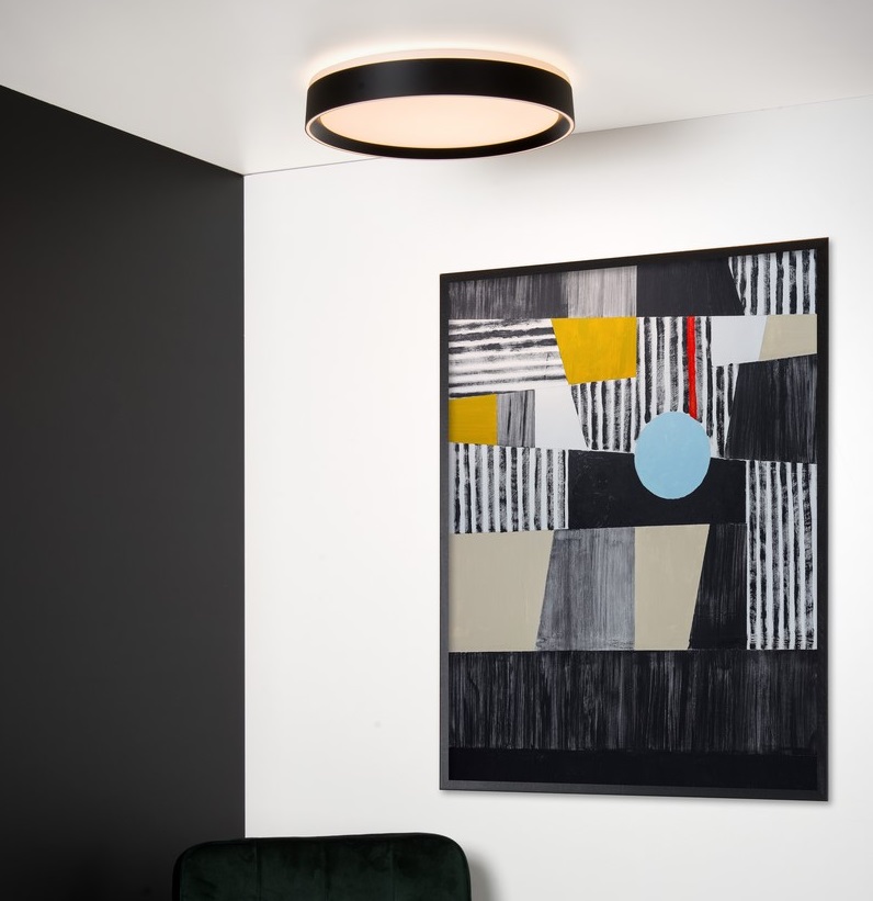 Plafon LED Nuria 40 w nowoczesnym stylu, 24W, ciepła barwa światła 2700K