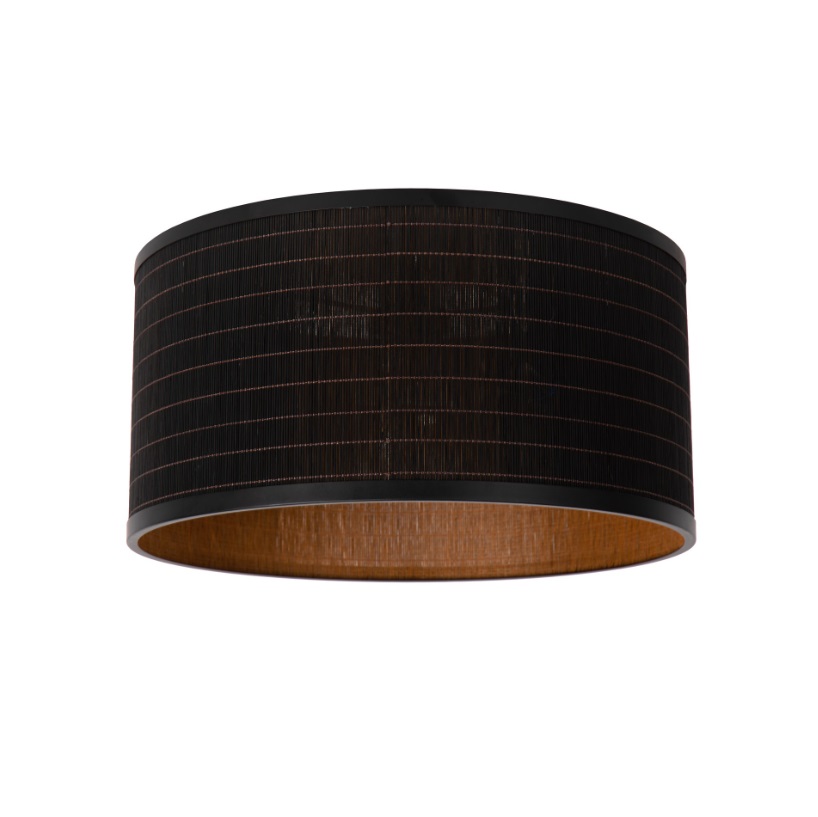 Nowoczesny plafon Tagalog 40 z matowego czarnego bambusa