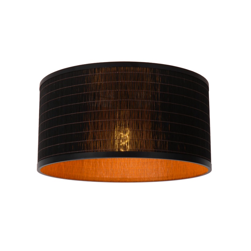 Nowoczesny plafon Tagalog 40 z matowego czarnego bambusa
