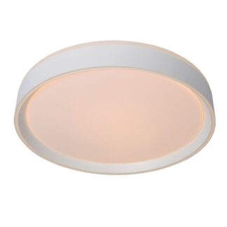 Biała lampa sufitowa Nuria 30 o mocy 18W i ciepłej barwie światła 2700K