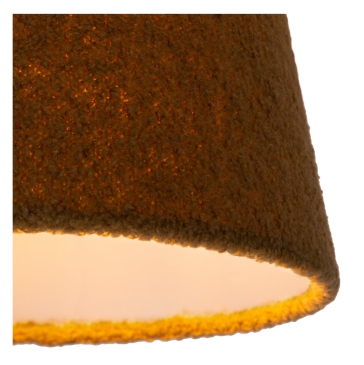 Włochata wisząca lampa z zielonej bawełny Woolly