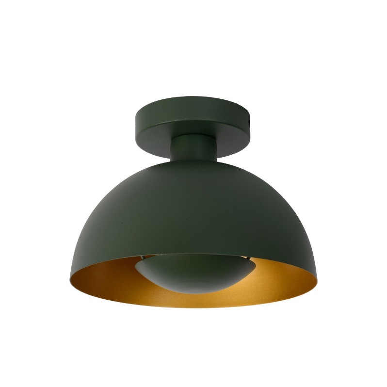 Nowoczesny zielony plafon sufitowy Siemon do przedpokoju